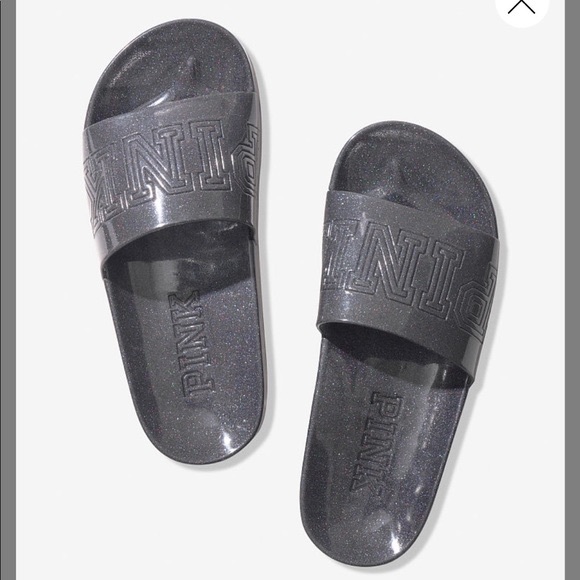 PINK Victoria's Secret Shoes - Victoria’s Secret PINK Glitter Jelly Slides